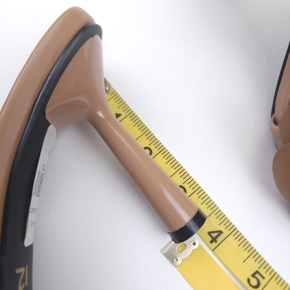 New NY&C Caramel Coffee Floral Square Toe Mules Sz 7 - Picture 9 of 9